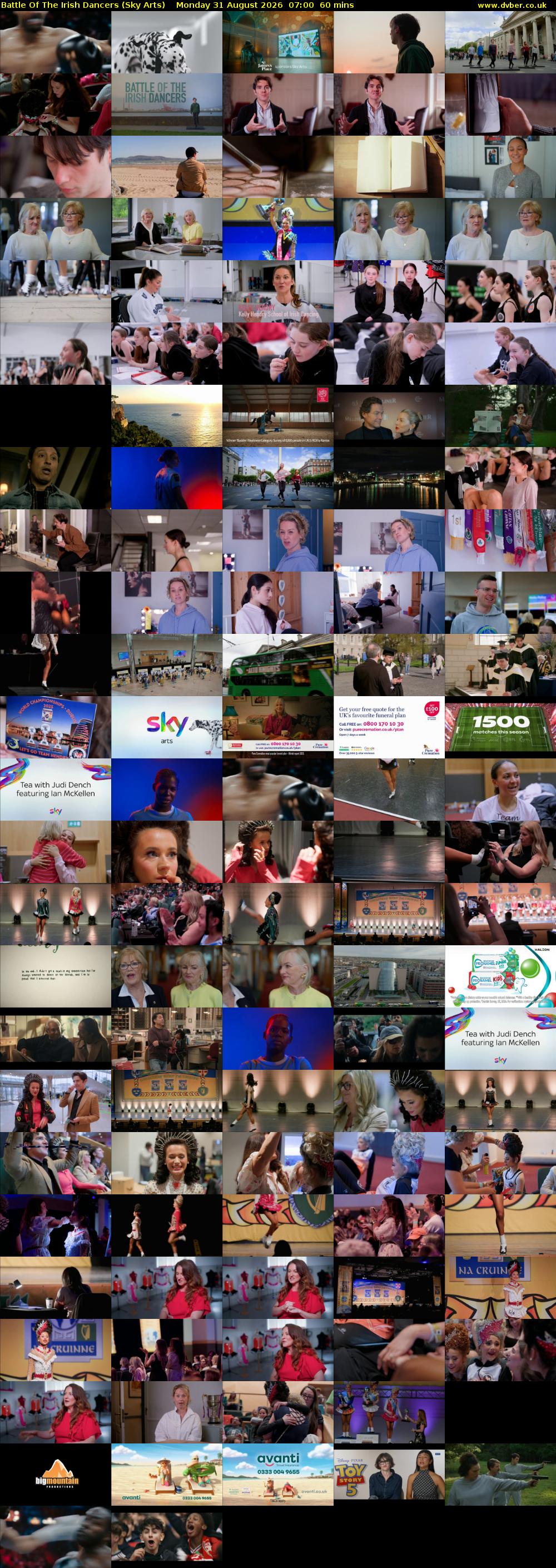 Battle Of The Irish Dancers (Sky Arts) Monday 31 August 2026 07:00 - 08:00