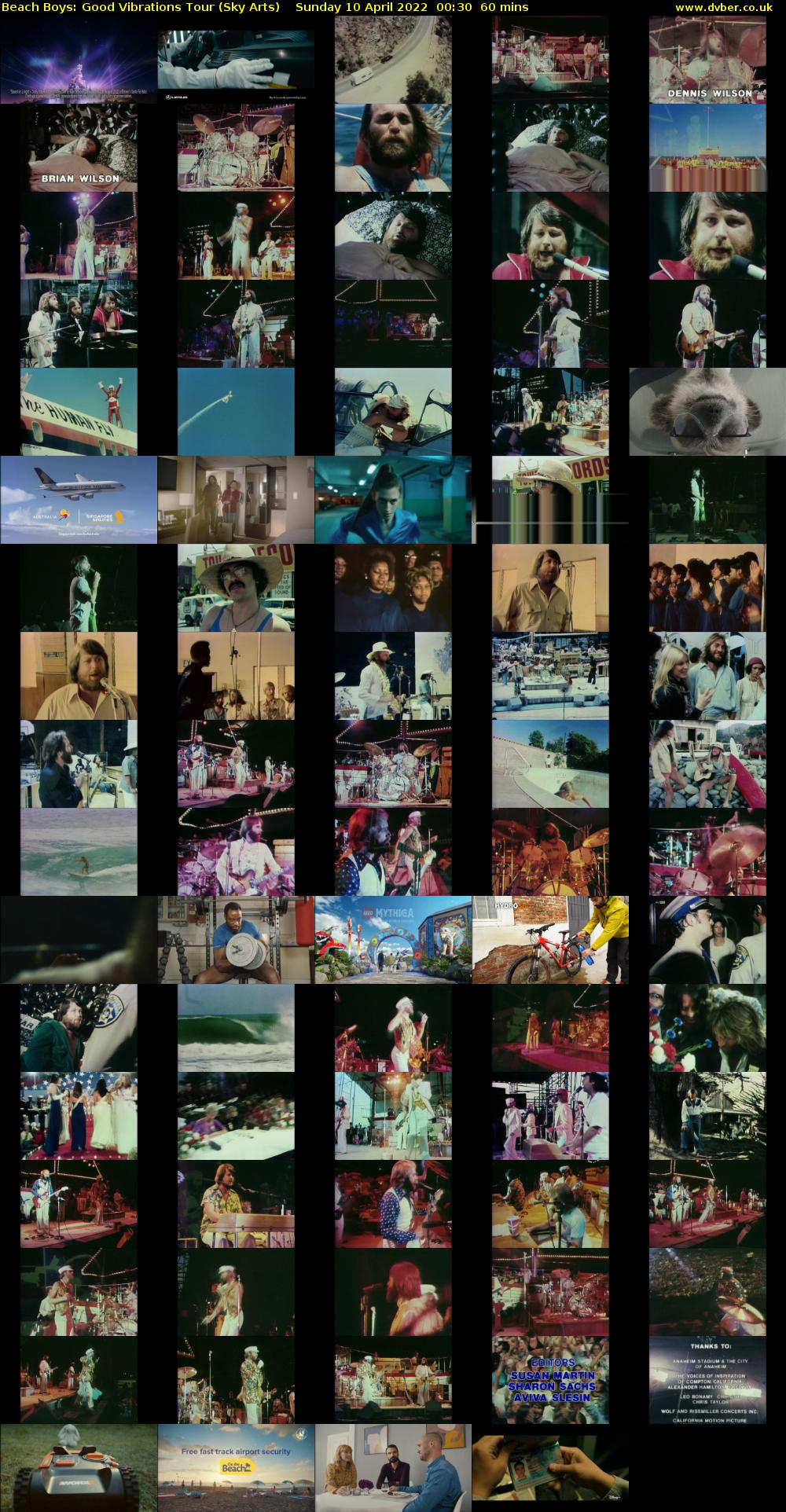 Beach Boys: Good Vibrations Tour (Sky Arts) Sunday 10 April 2022 00:30 - 01:30