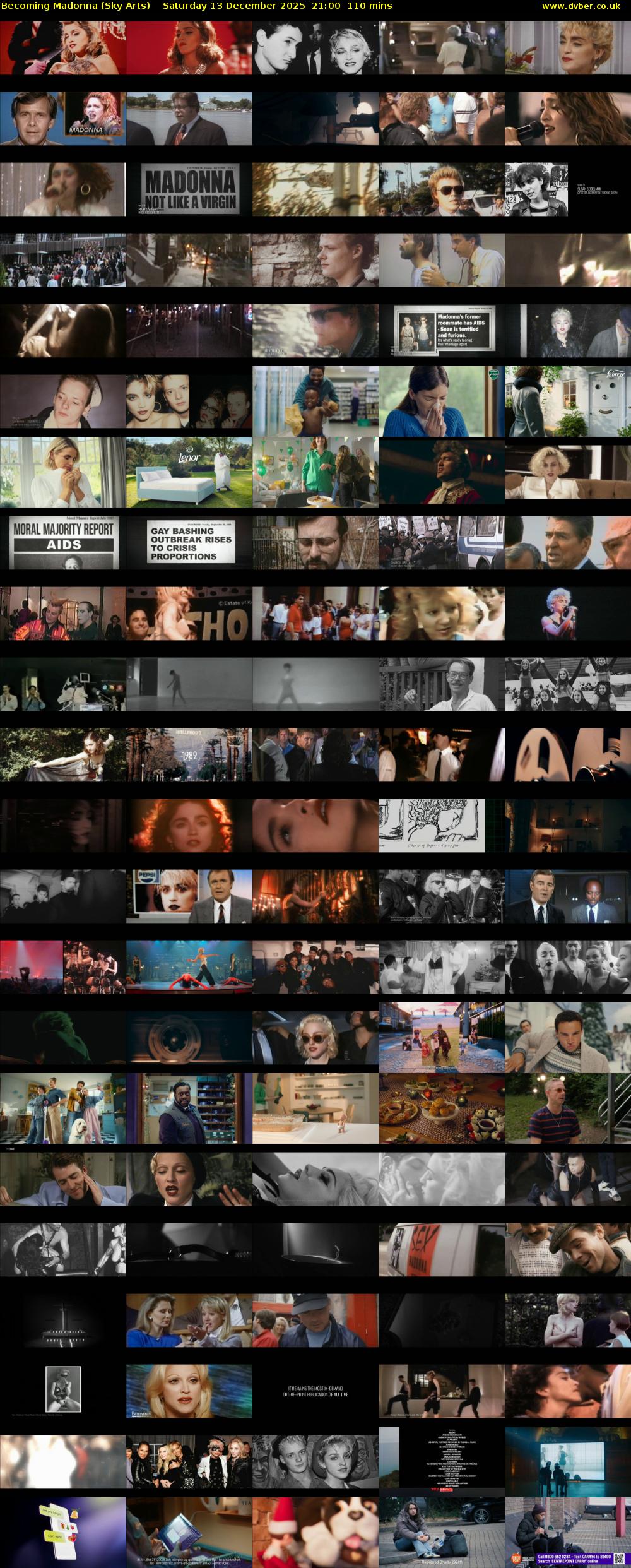 Becoming Madonna (Sky Arts) Saturday 13 December 2025 21:00 - 22:50