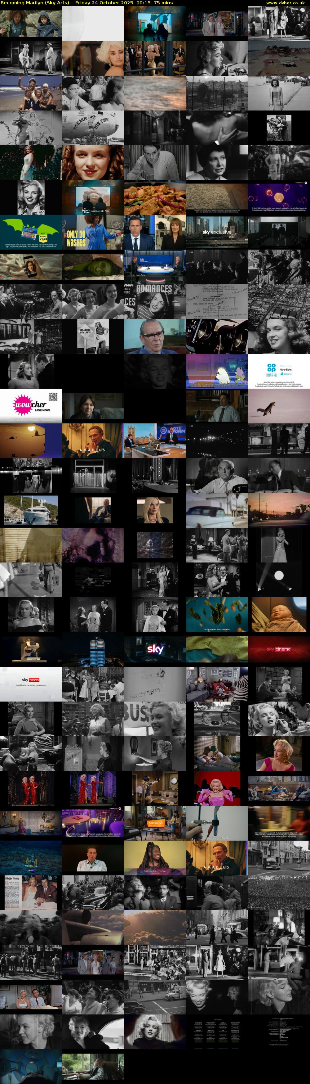 Becoming Marilyn (Sky Arts) Friday 24 October 2025 00:15 - 01:30