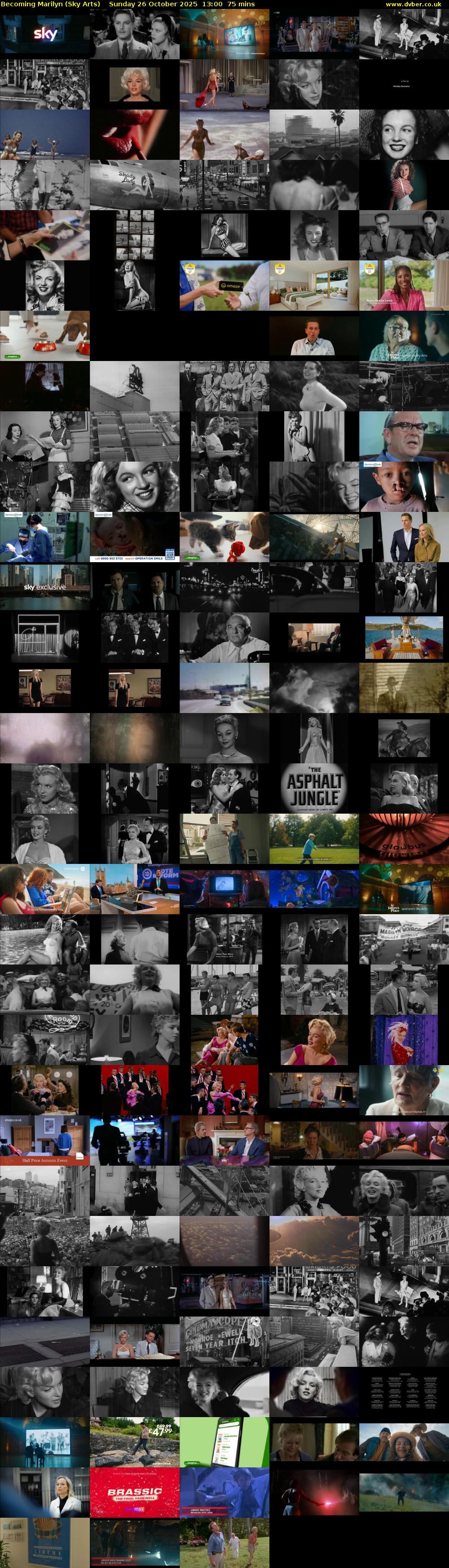 Becoming Marilyn (Sky Arts) Sunday 26 October 2025 13:00 - 14:15