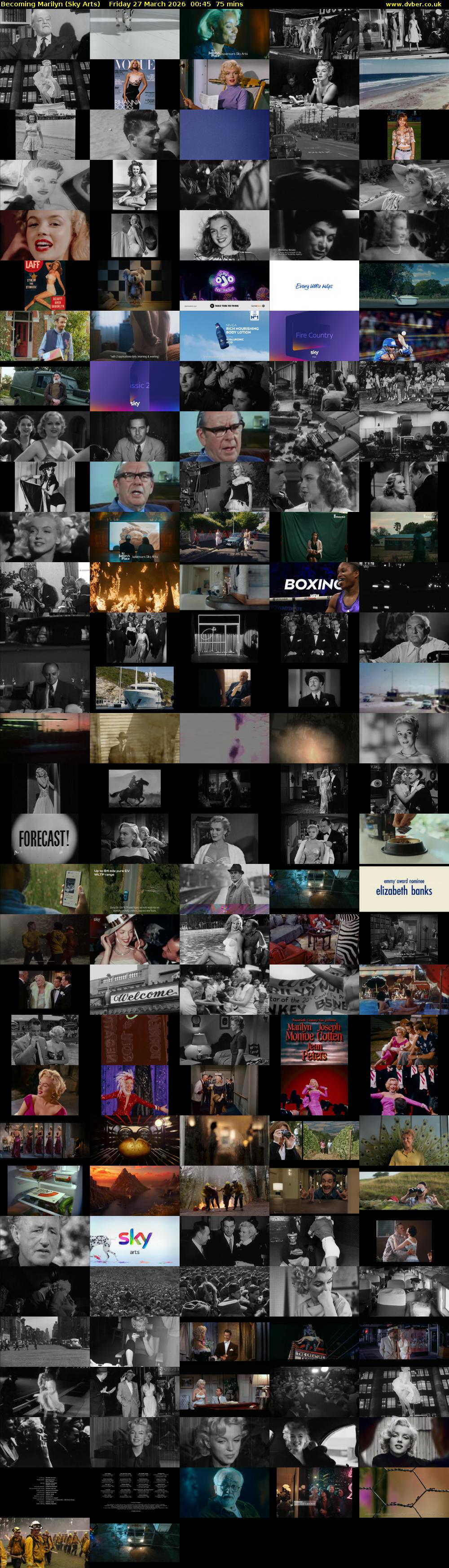 Becoming Marilyn (Sky Arts) Friday 27 March 2026 00:45 - 02:00