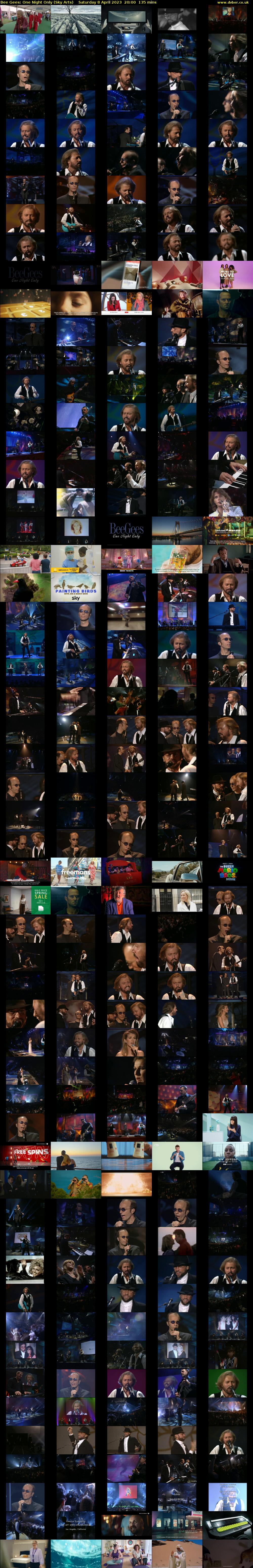Bee Gees: One Night Only (Sky Arts) Saturday 8 April 2023 20:00 - 22:15