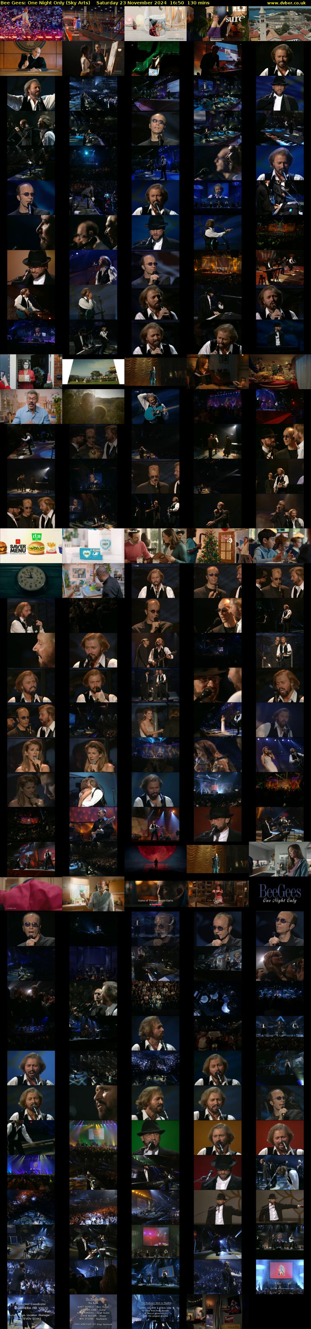 Bee Gees: One Night Only (Sky Arts) Saturday 23 November 2024 16:50 - 19:00