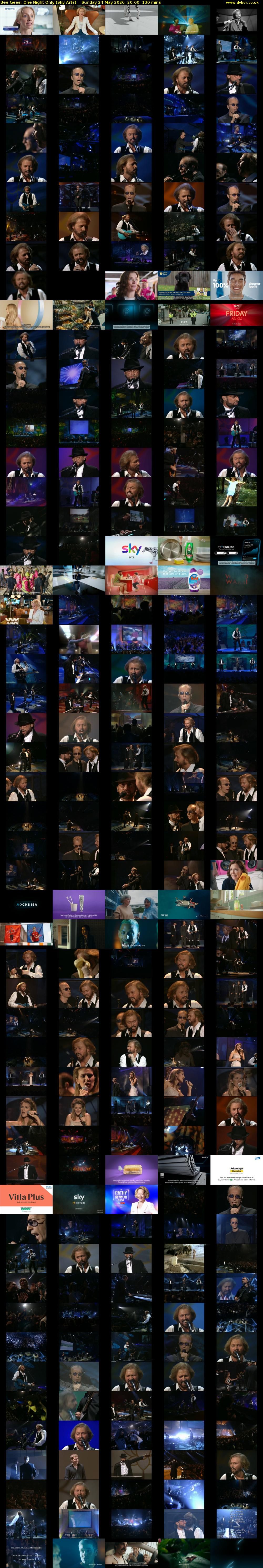 Bee Gees: One Night Only (Sky Arts) Sunday 24 May 2026 20:00 - 22:10