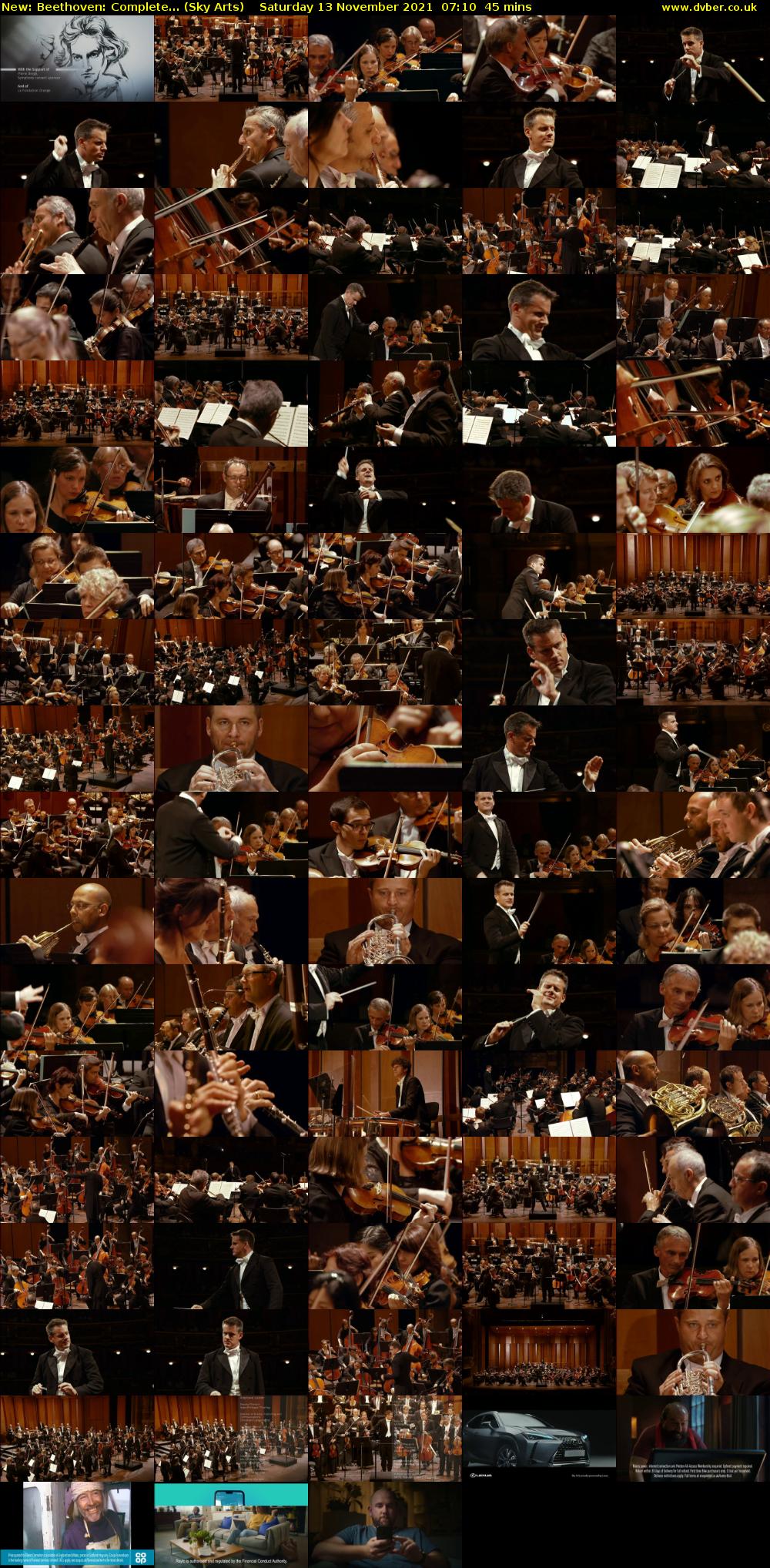 Beethoven: Complete... (Sky Arts) Saturday 13 November 2021 07:10 - 07:55