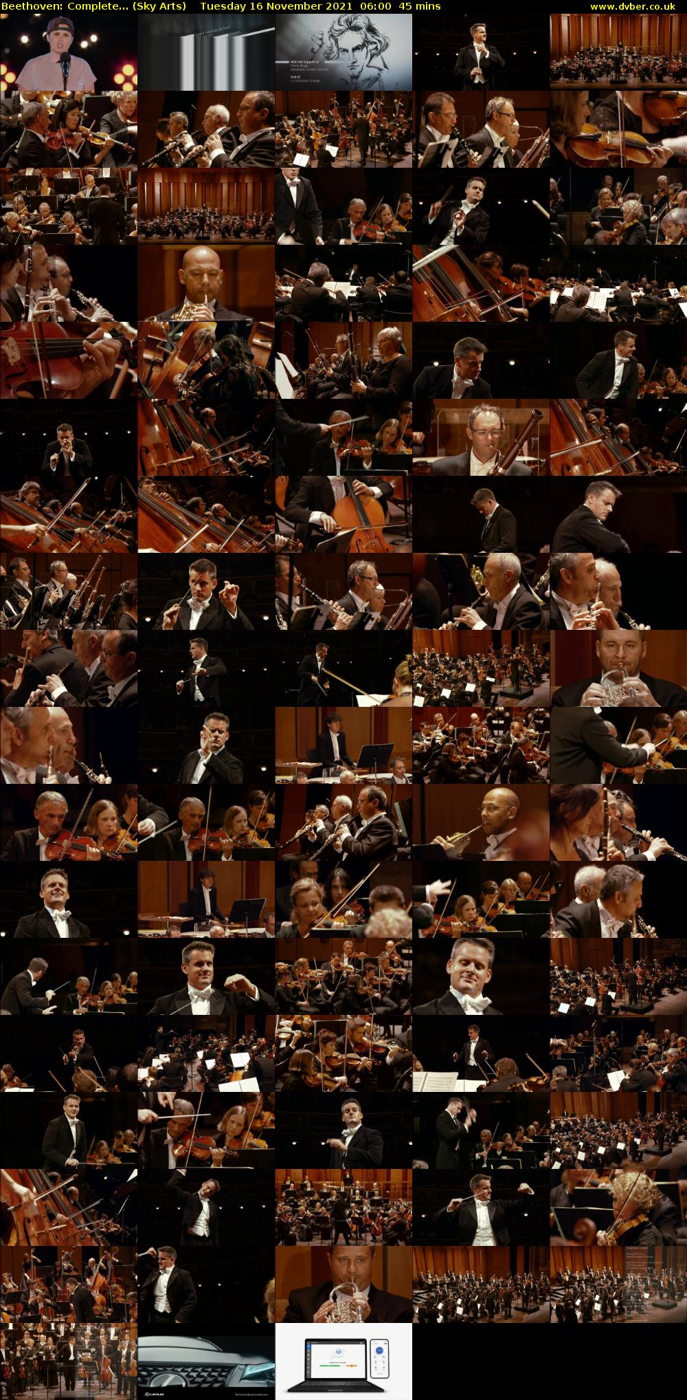 Beethoven: Complete... (Sky Arts) Tuesday 16 November 2021 06:00 - 06:45