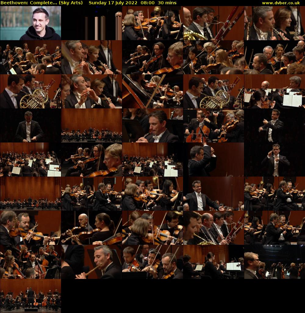 Beethoven: Complete... (Sky Arts) Sunday 17 July 2022 08:00 - 08:30