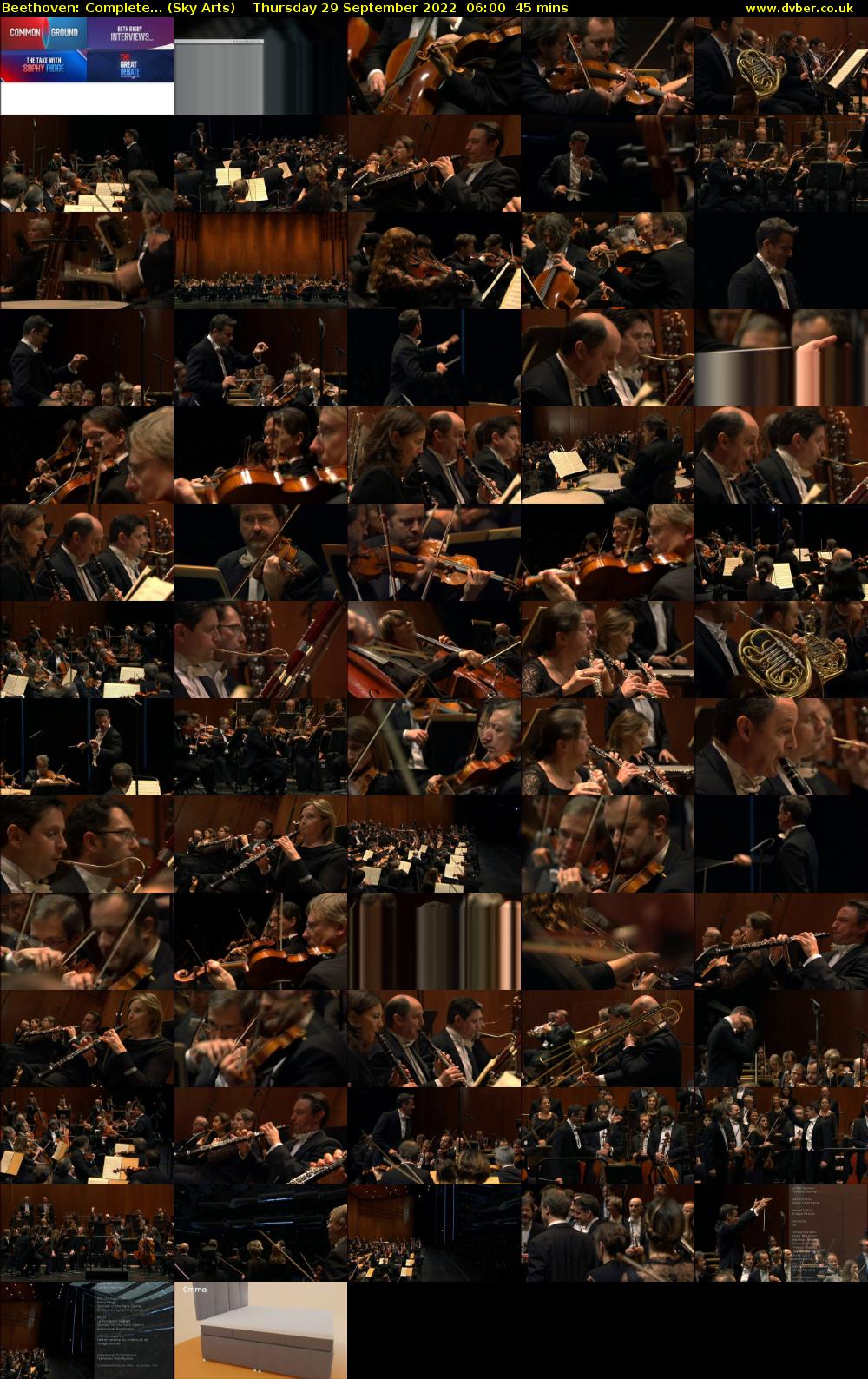 Beethoven: Complete... (Sky Arts) Thursday 29 September 2022 06:00 - 06:45