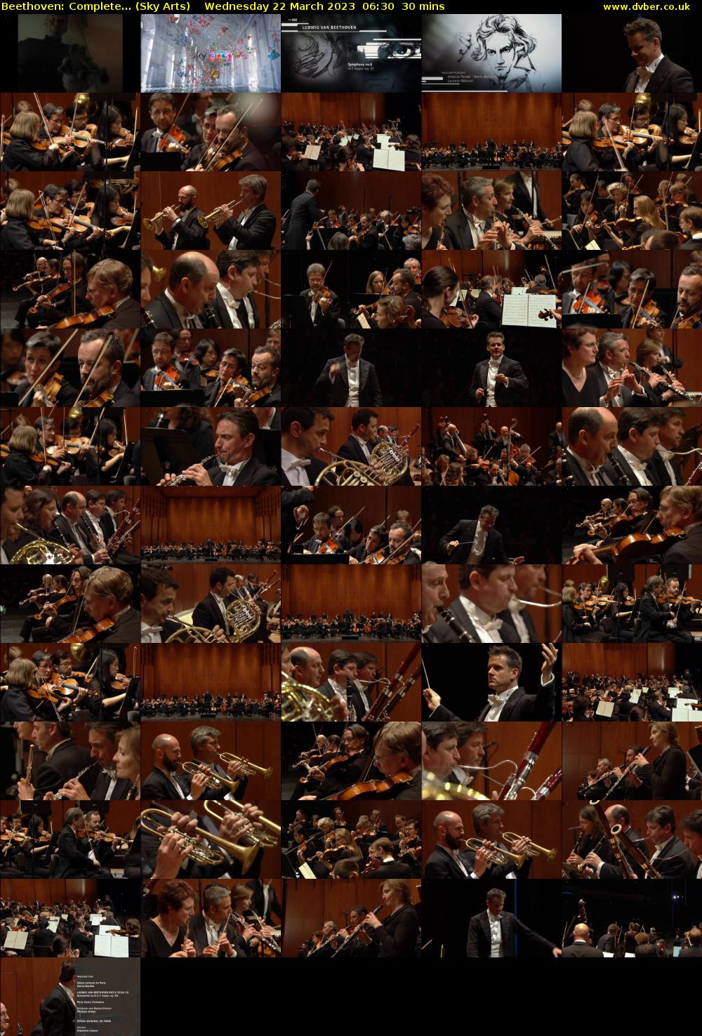Beethoven: Complete... (Sky Arts) Wednesday 22 March 2023 06:30 - 07:00