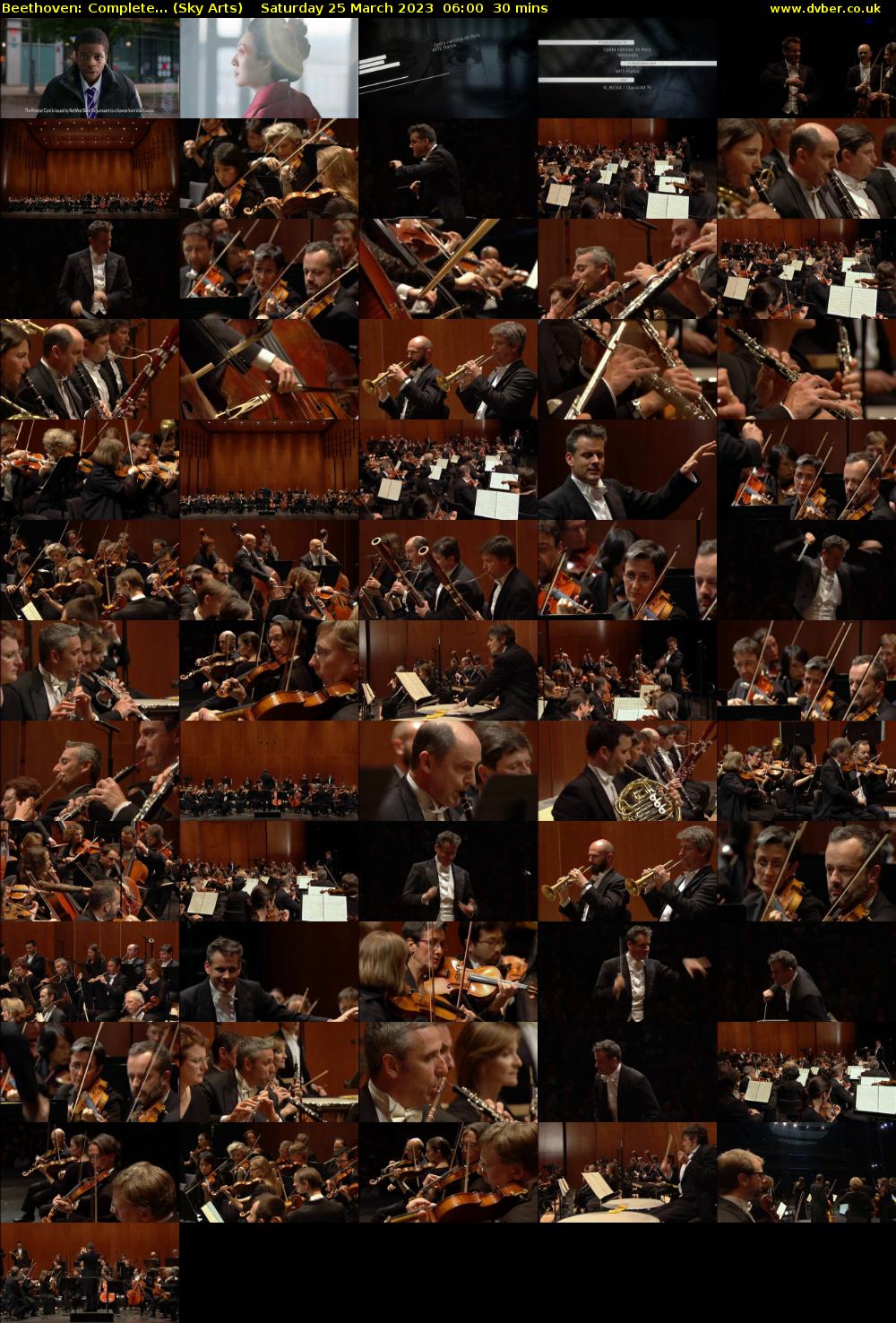 Beethoven: Complete... (Sky Arts) Saturday 25 March 2023 06:00 - 06:30