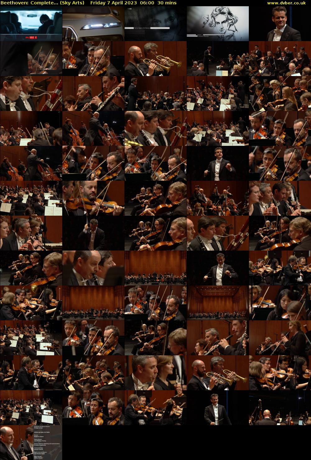 Beethoven: Complete... (Sky Arts) Friday 7 April 2023 06:00 - 06:30