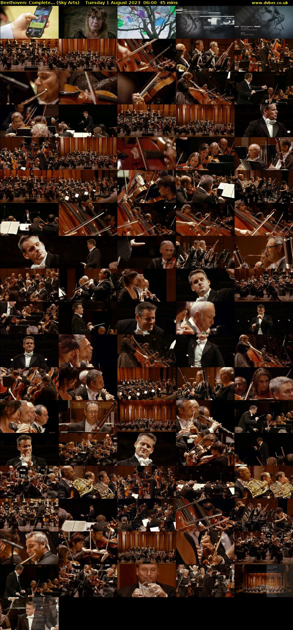 Beethoven: Complete... (Sky Arts) Tuesday 1 August 2023 06:00 - 06:45