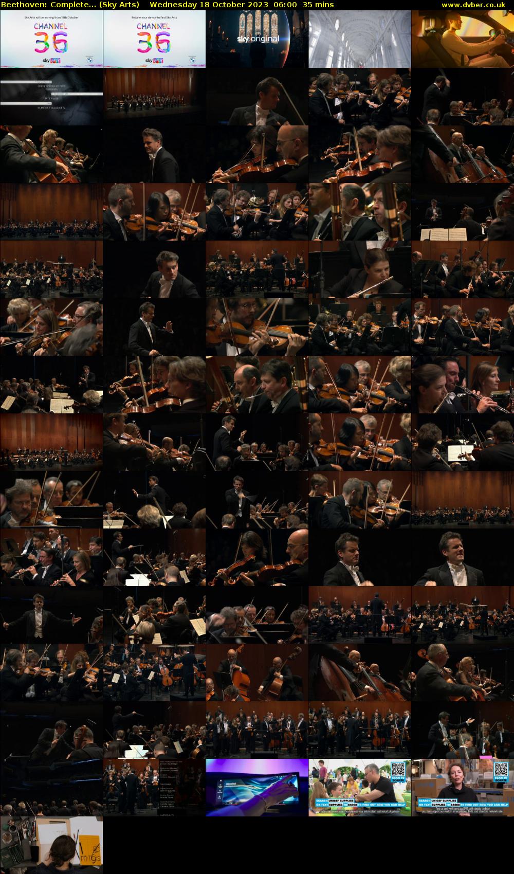 Beethoven: Complete... (Sky Arts) Wednesday 18 October 2023 06:00 - 06:35