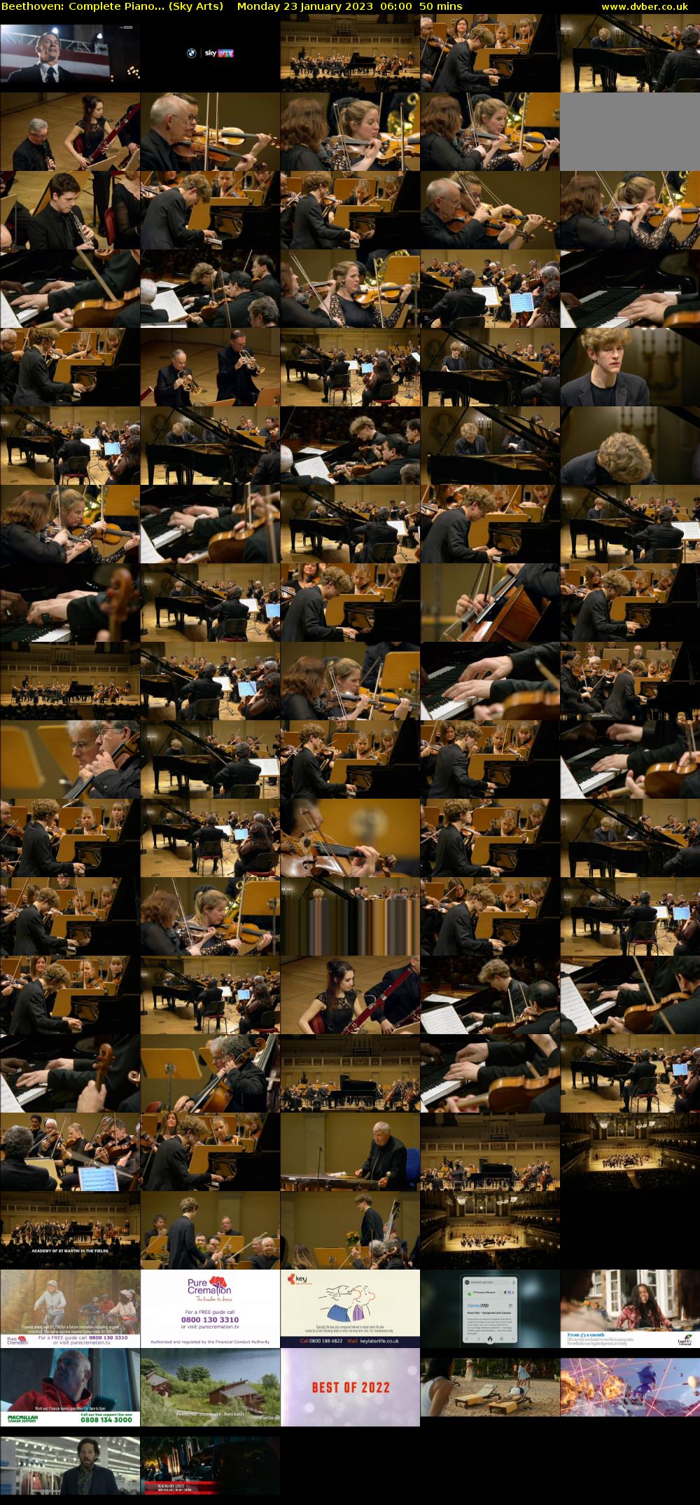 Beethoven: Complete Piano... (Sky Arts) Monday 23 January 2023 06:00 - 06:50