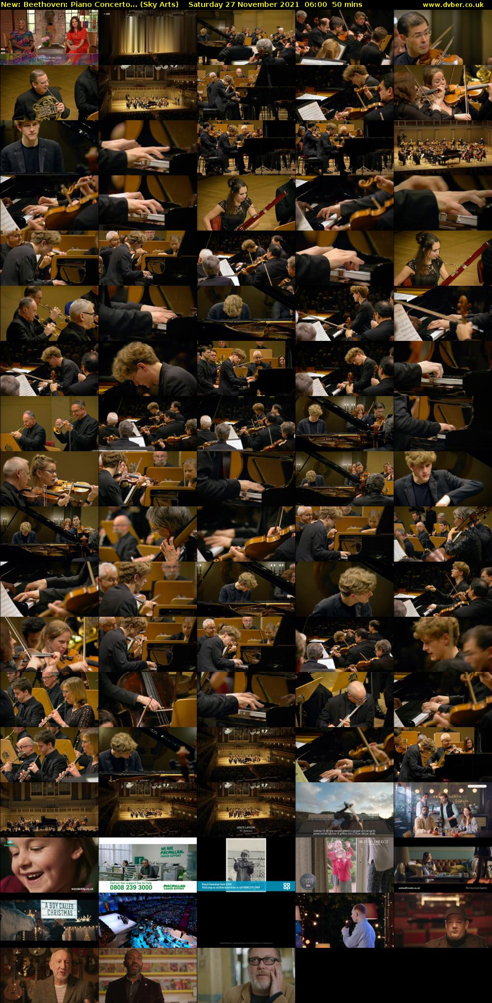 Beethoven: Piano Concerto... (Sky Arts) Saturday 27 November 2021 06:00 - 06:50
