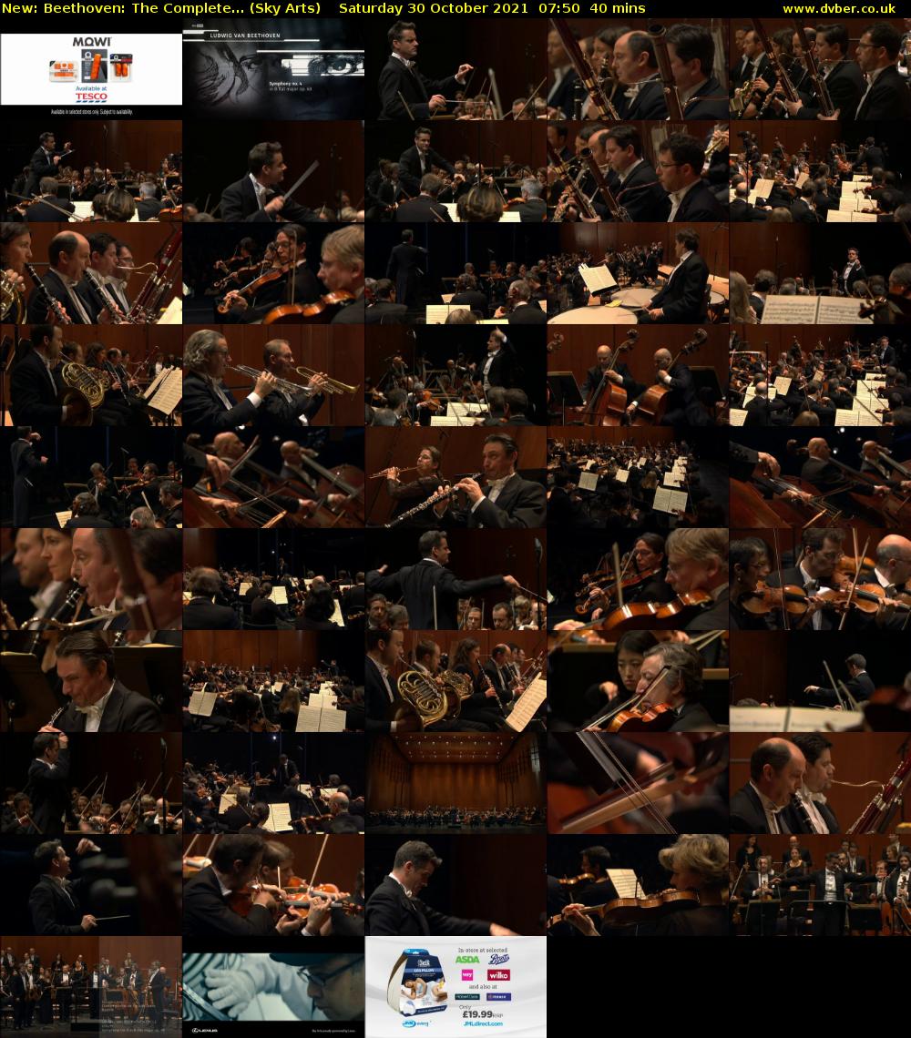 Beethoven: The Complete... (Sky Arts) Saturday 30 October 2021 07:50 - 08:30