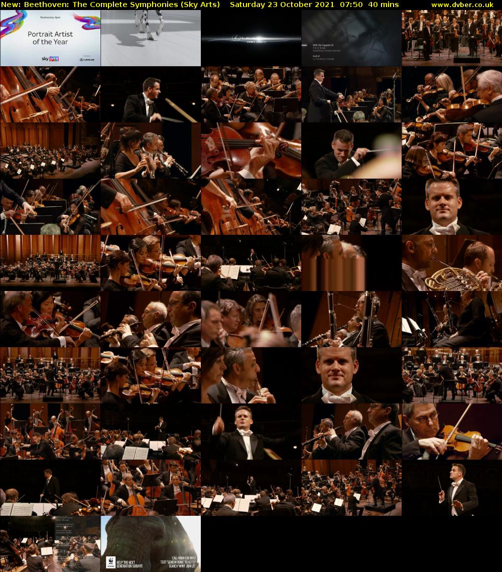 Beethoven: The Complete Symphonies (Sky Arts) Saturday 23 October 2021 07:50 - 08:30