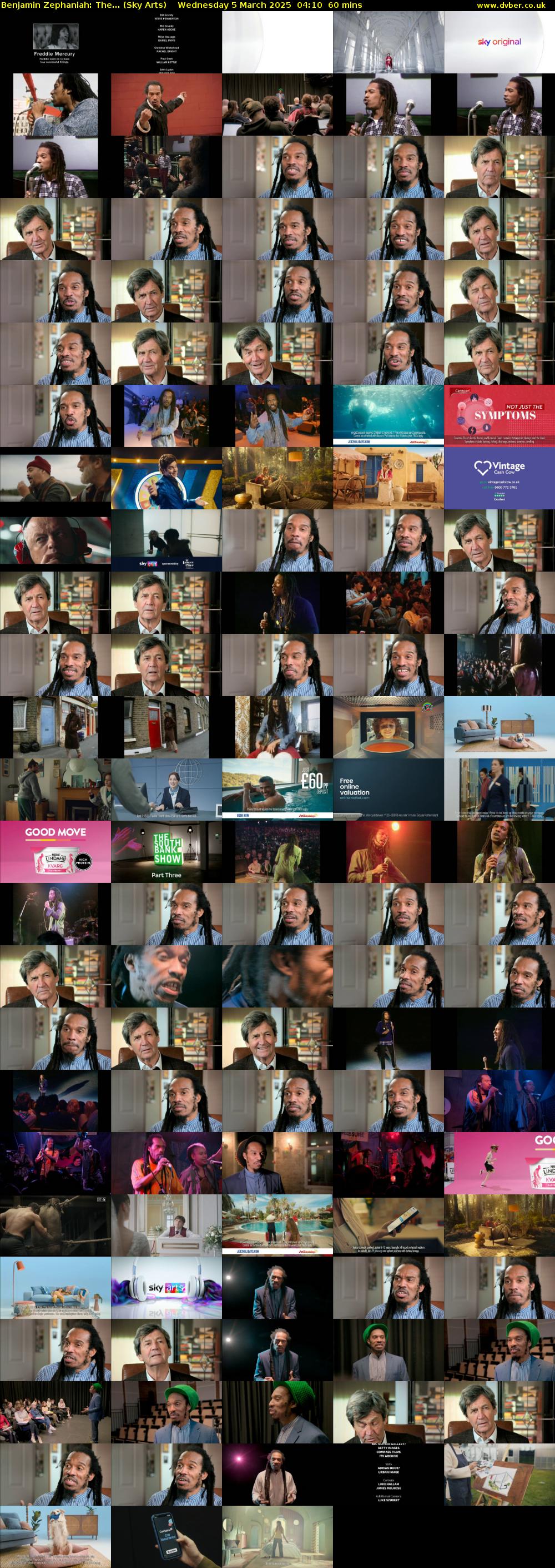 Benjamin Zephaniah: The... (Sky Arts) Wednesday 5 March 2025 04:10 - 05:10