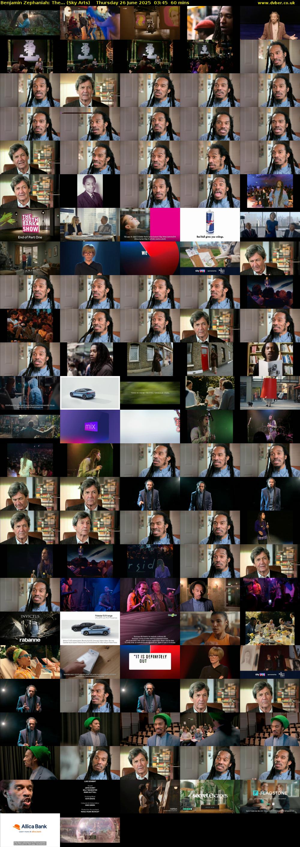 Benjamin Zephaniah: The... (Sky Arts) Thursday 26 June 2025 03:45 - 04:45