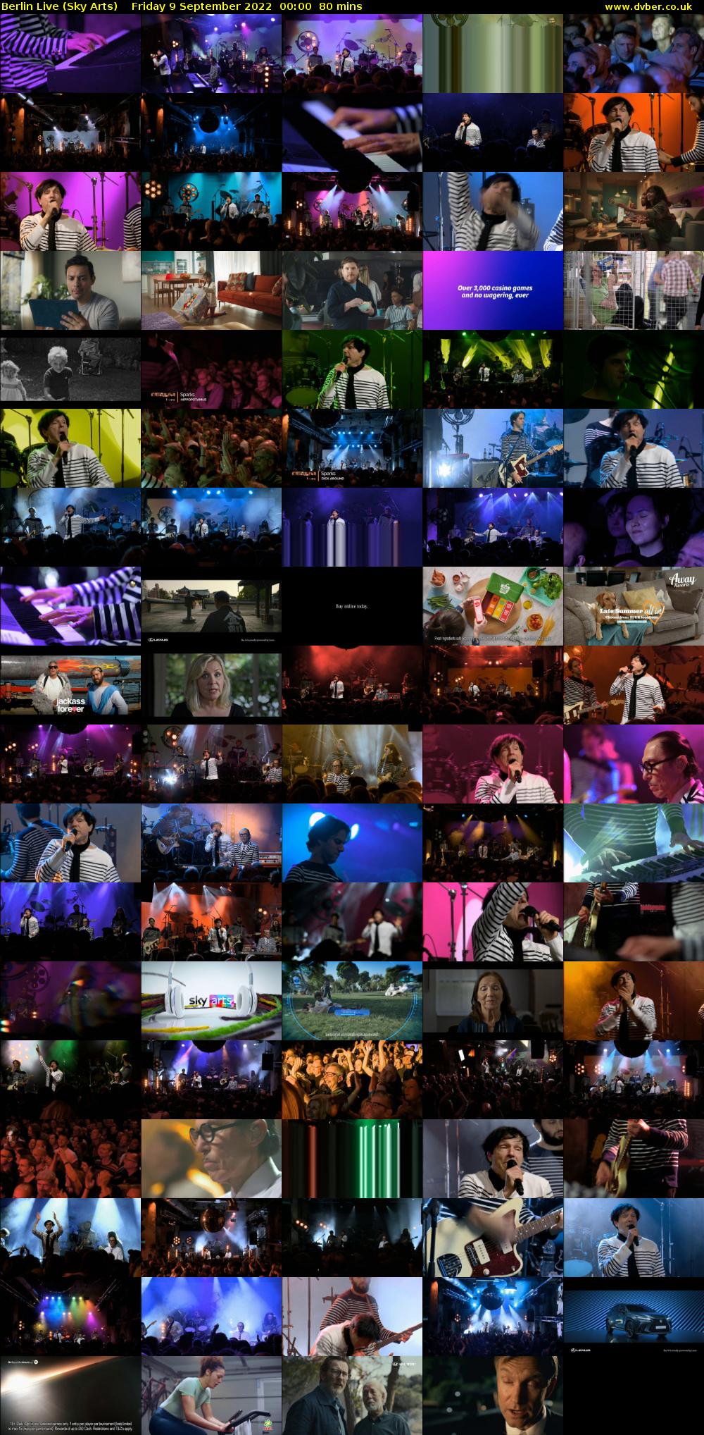 Berlin Live (Sky Arts) Friday 9 September 2022 00:00 - 01:20
