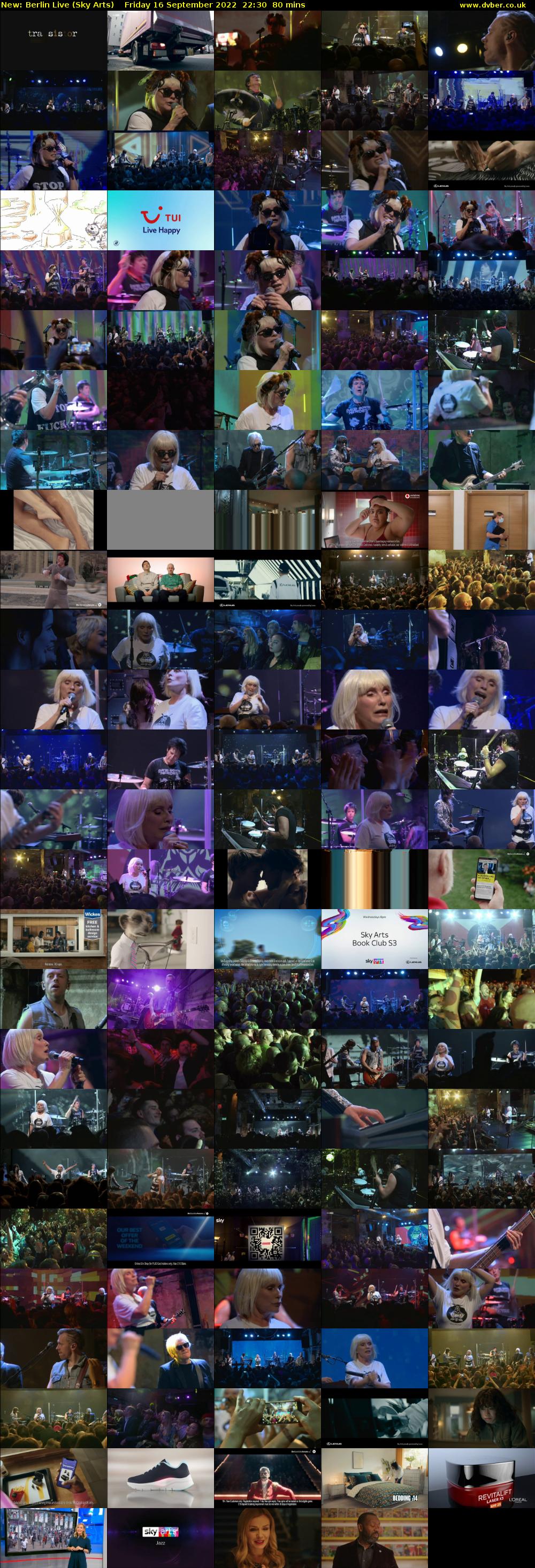 Berlin Live (Sky Arts) Friday 16 September 2022 22:30 - 23:50