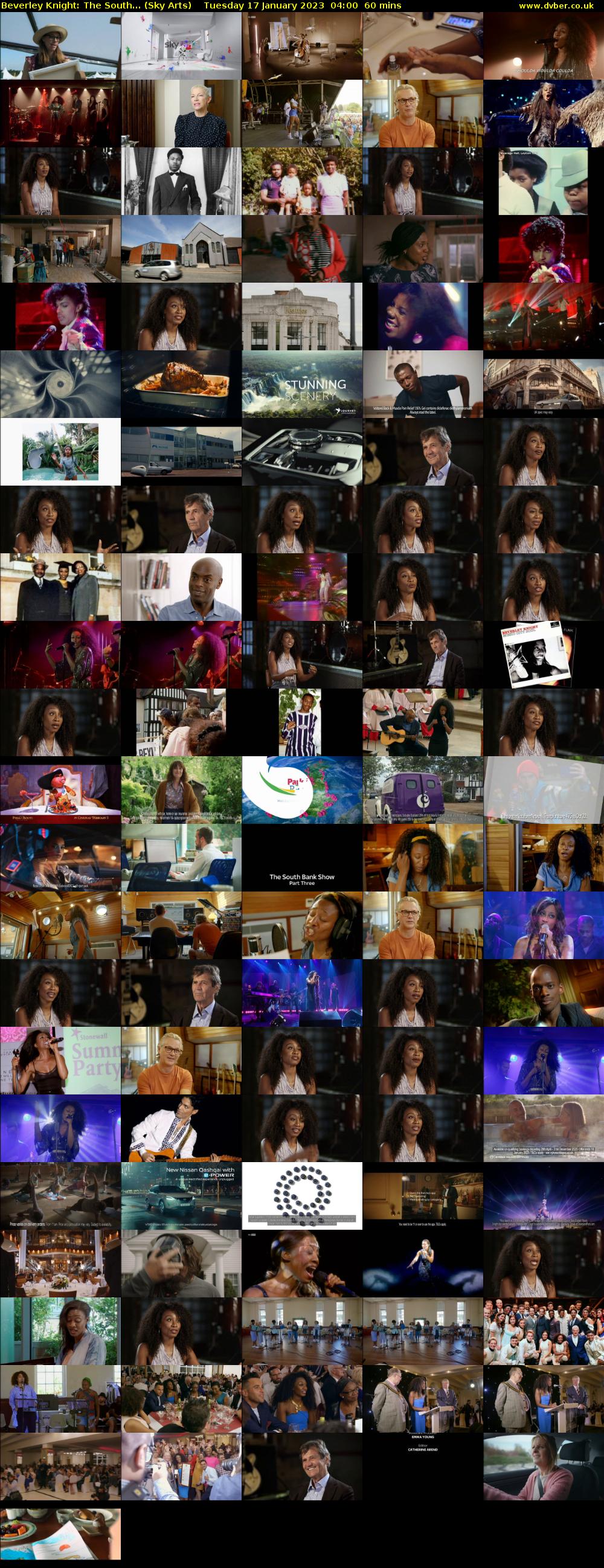 Beverley Knight: The South... (Sky Arts) Tuesday 17 January 2023 04:00 - 05:00