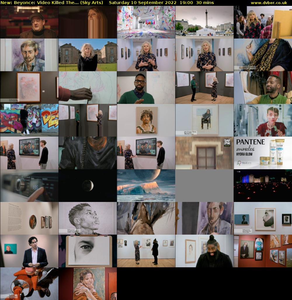 Beyonce: Video Killed The... (Sky Arts) Saturday 10 September 2022 19:00 - 19:30