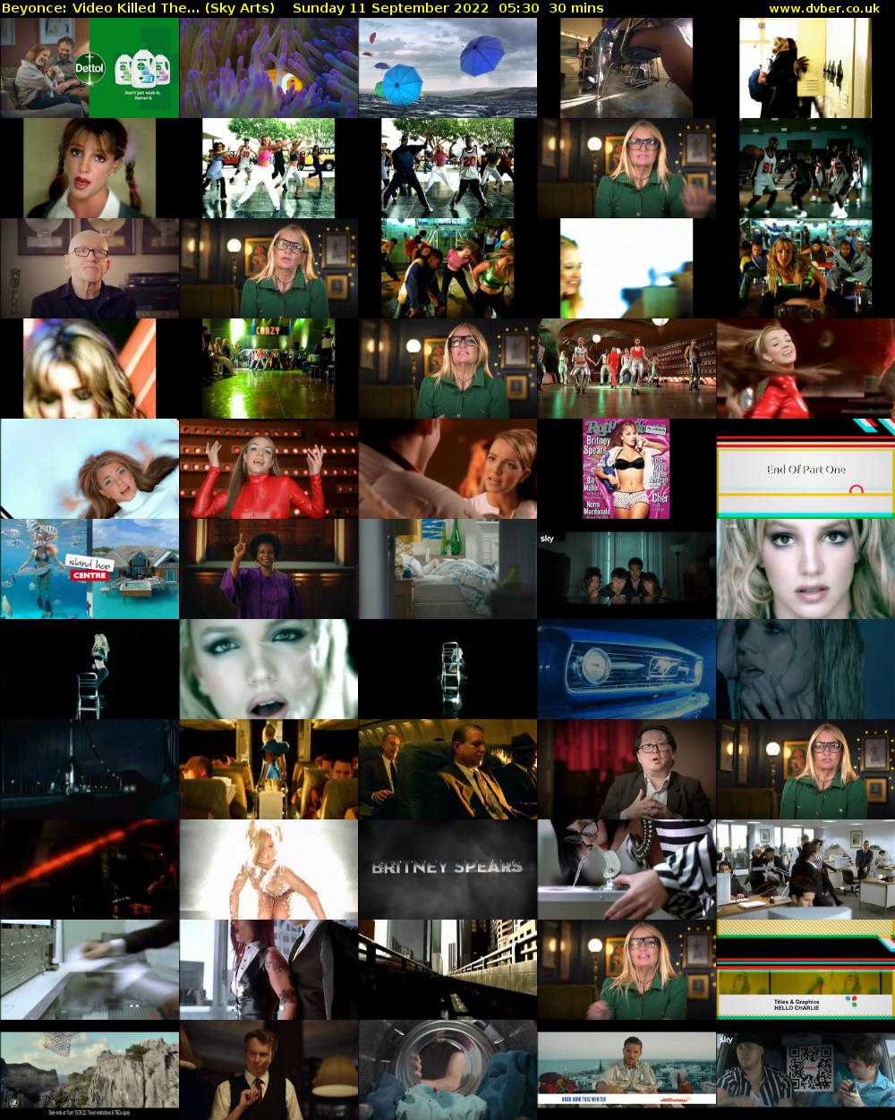 Beyonce: Video Killed The... (Sky Arts) Sunday 11 September 2022 05:30 - 06:00