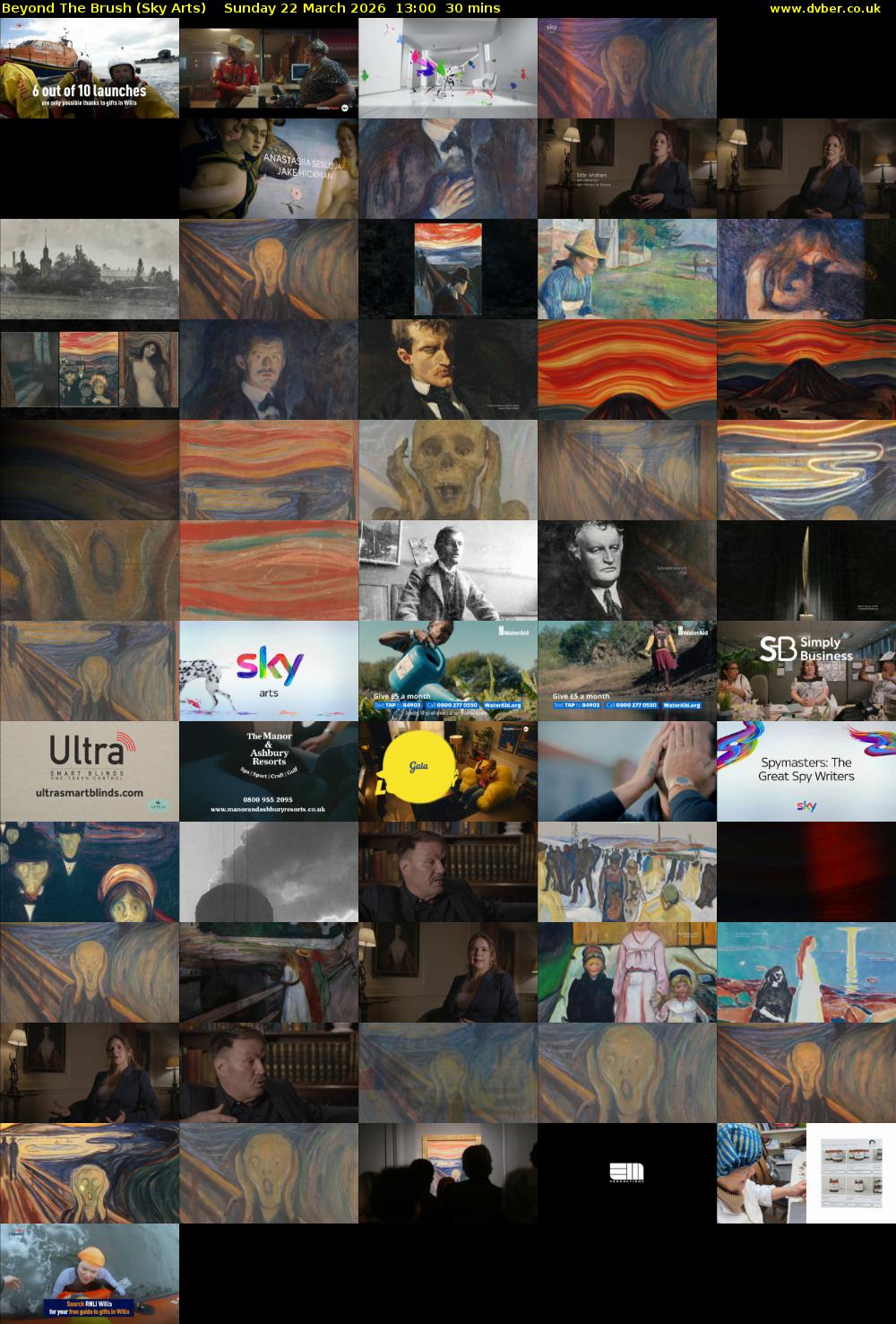 Beyond The Brush (Sky Arts) Sunday 22 March 2026 13:00 - 13:30