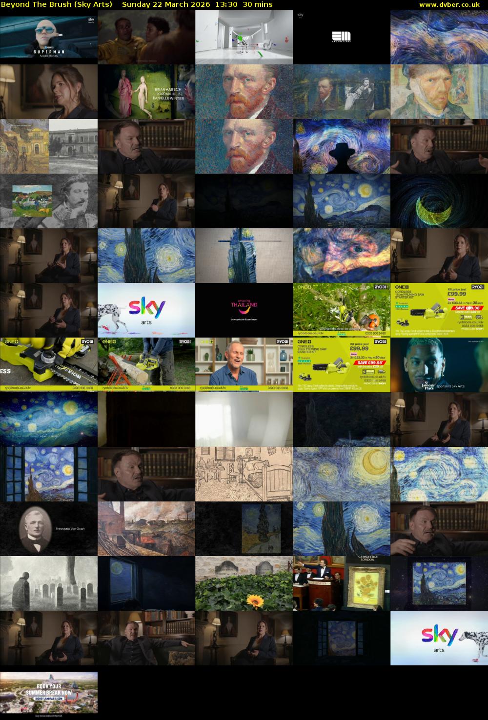 Beyond The Brush (Sky Arts) Sunday 22 March 2026 13:30 - 14:00
