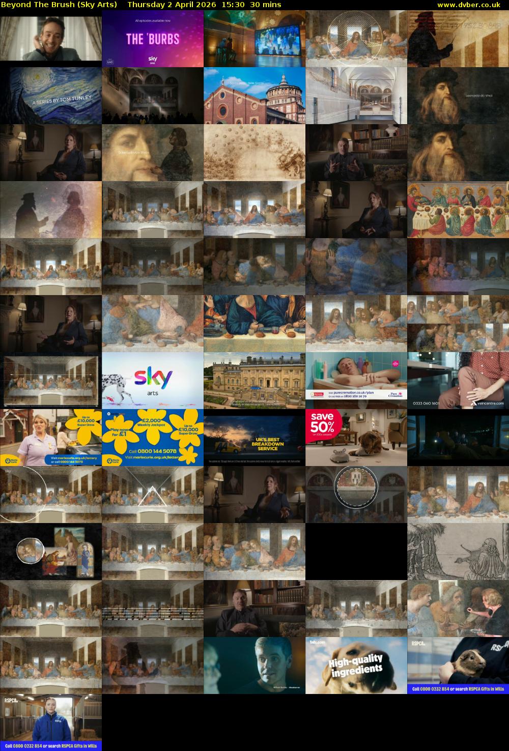 Beyond The Brush (Sky Arts) Thursday 2 April 2026 15:30 - 16:00