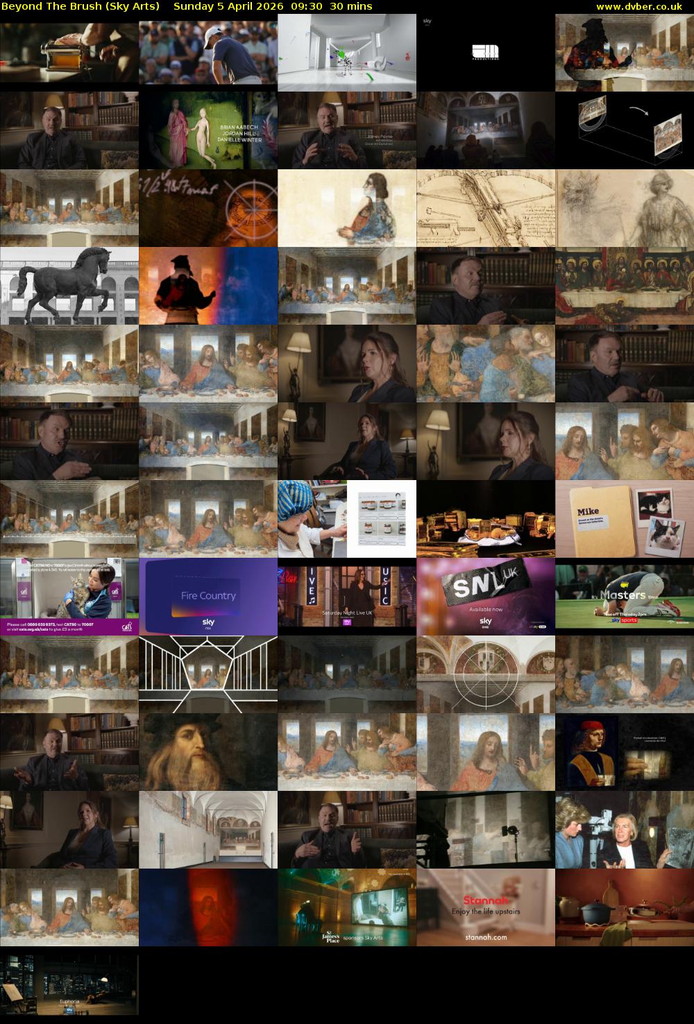 Beyond The Brush (Sky Arts) Sunday 5 April 2026 09:30 - 10:00