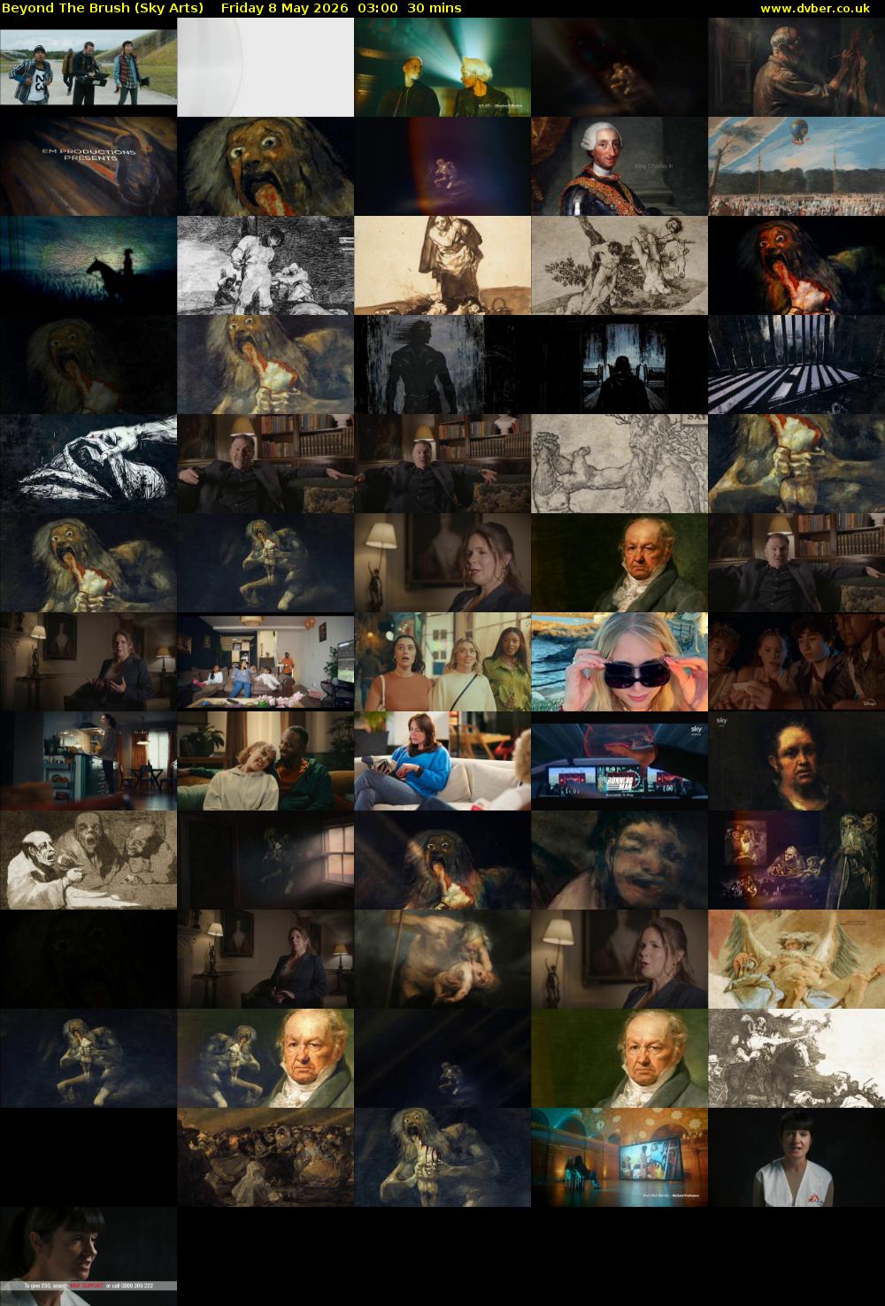 Beyond The Brush (Sky Arts) Friday 8 May 2026 03:00 - 03:30