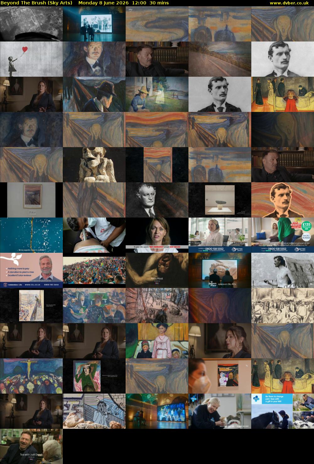 Beyond The Brush (Sky Arts) Monday 8 June 2026 12:00 - 12:30
