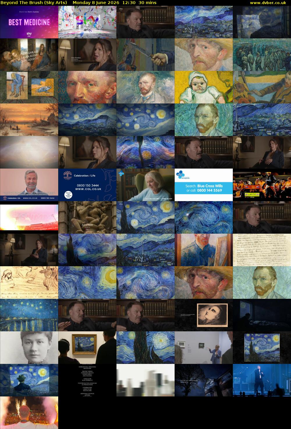 Beyond The Brush (Sky Arts) Monday 8 June 2026 12:30 - 13:00