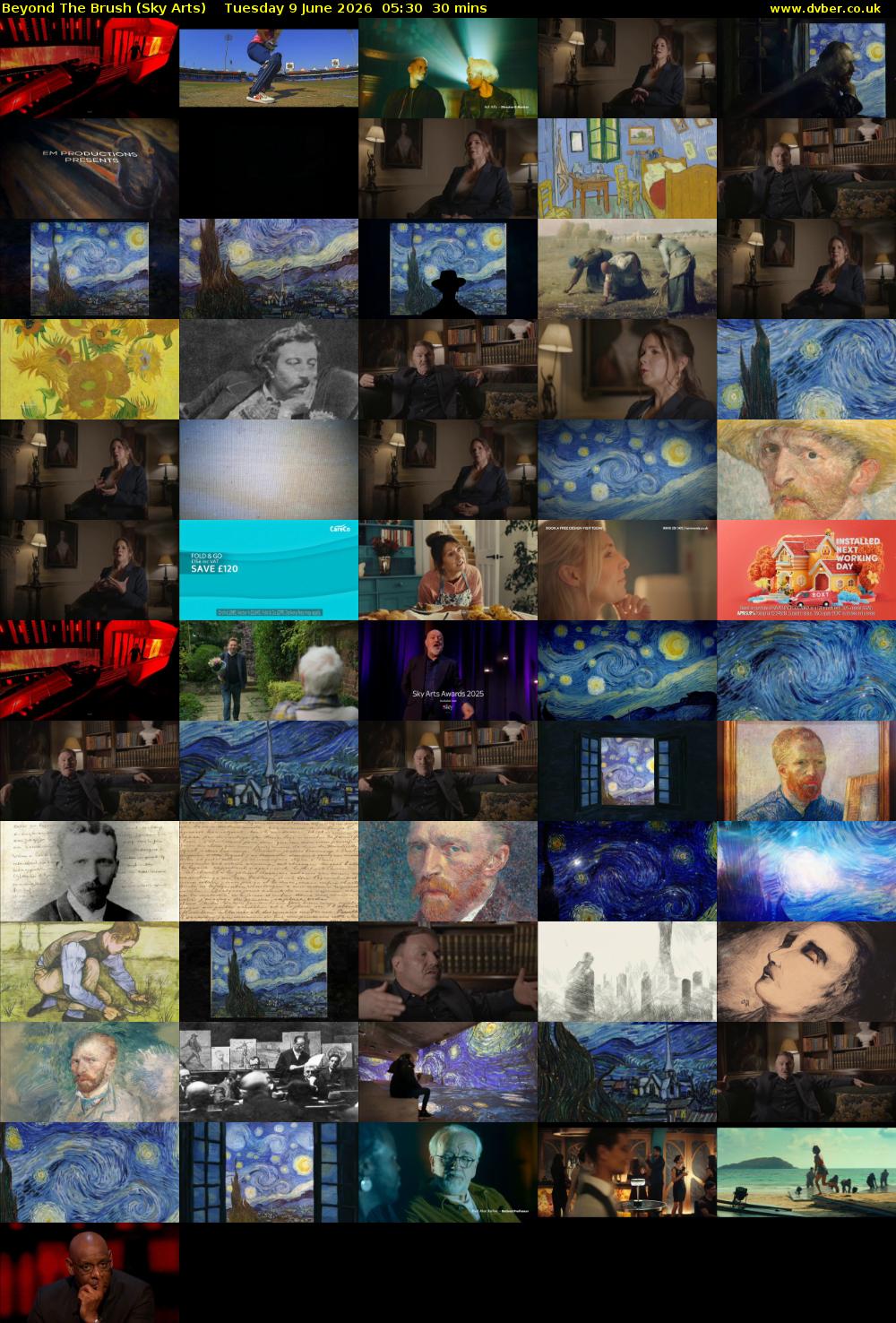 Beyond The Brush (Sky Arts) Tuesday 9 June 2026 05:30 - 06:00