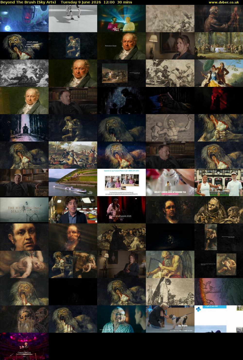 Beyond The Brush (Sky Arts) Tuesday 9 June 2026 12:00 - 12:30