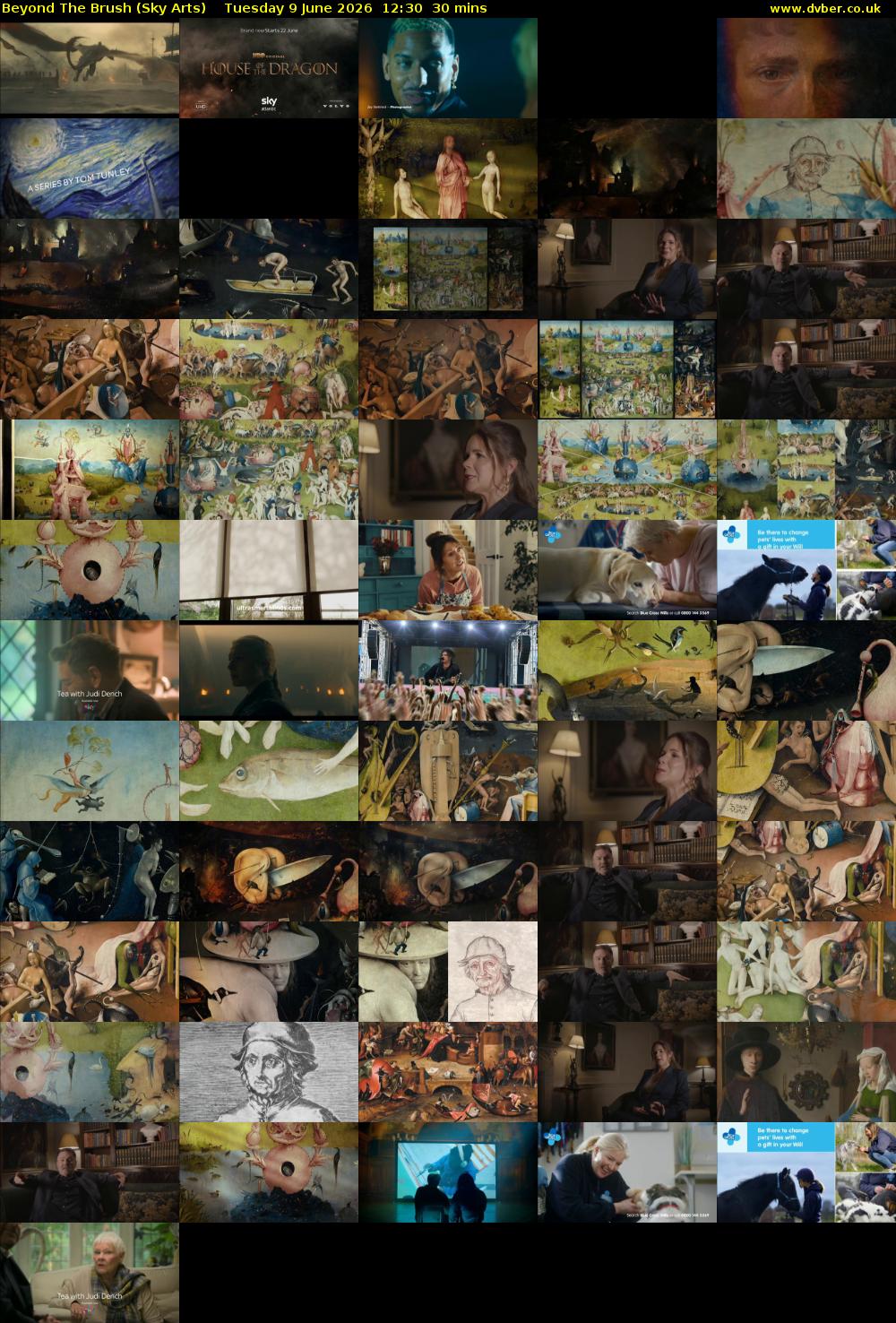 Beyond The Brush (Sky Arts) Tuesday 9 June 2026 12:30 - 13:00