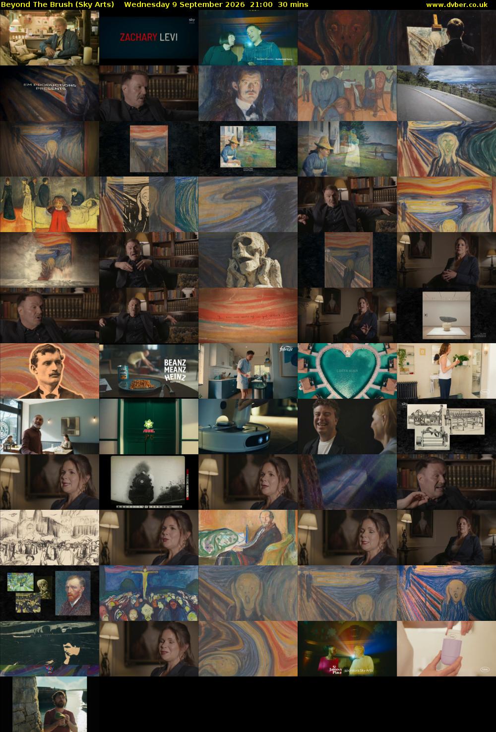 Beyond The Brush (Sky Arts) Wednesday 9 September 2026 21:00 - 21:30