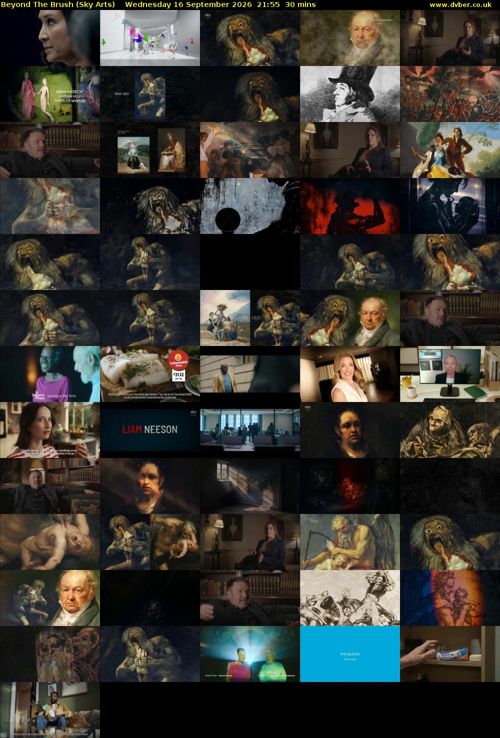 Beyond The Brush (Sky Arts) Wednesday 16 September 2026 21:55 - 22:25