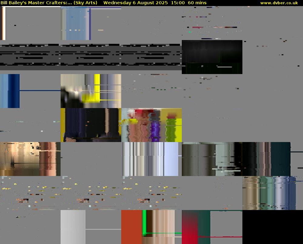 Bill Bailey's Master Crafters:... (Sky Arts) Wednesday 6 August 2025 15:00 - 16:00