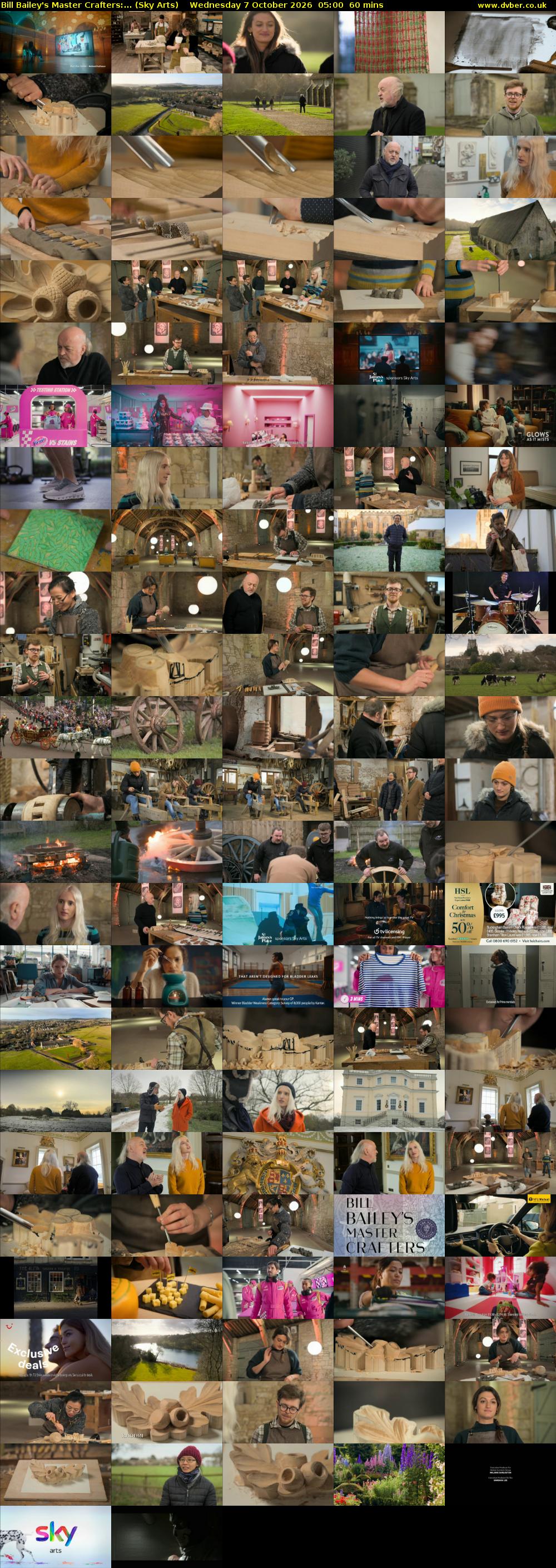 Bill Bailey's Master Crafters:... (Sky Arts) Wednesday 7 October 2026 05:00 - 06:00