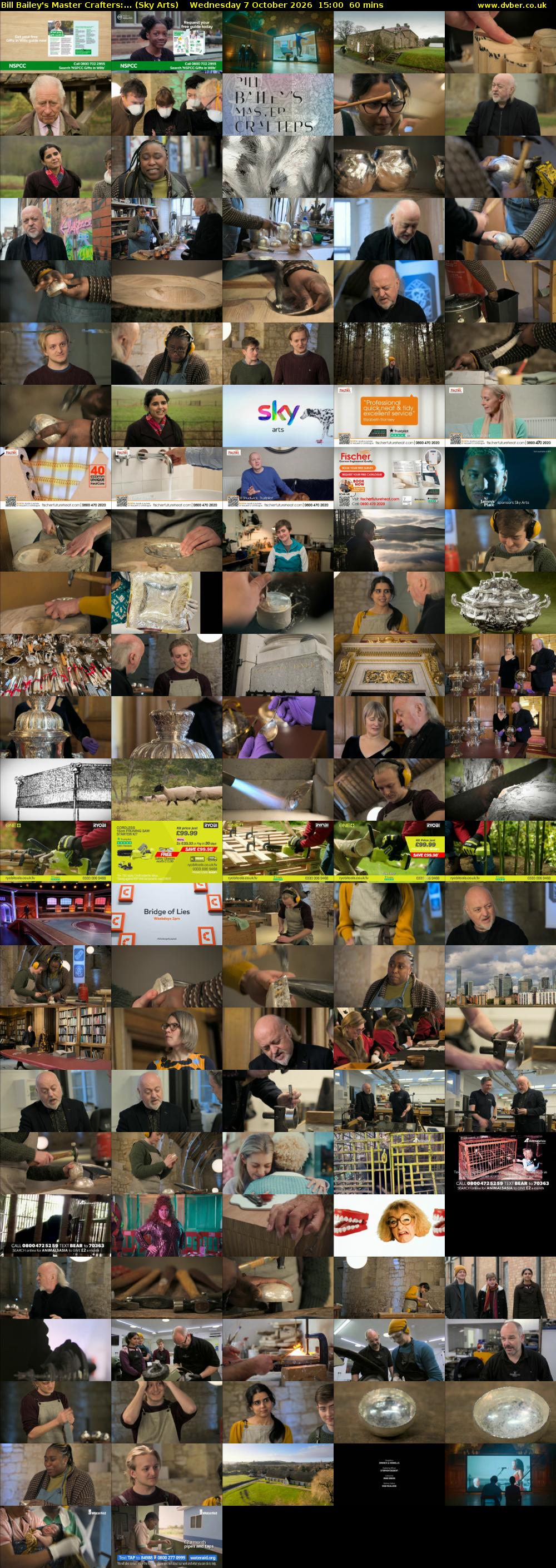 Bill Bailey's Master Crafters:... (Sky Arts) Wednesday 7 October 2026 15:00 - 16:00