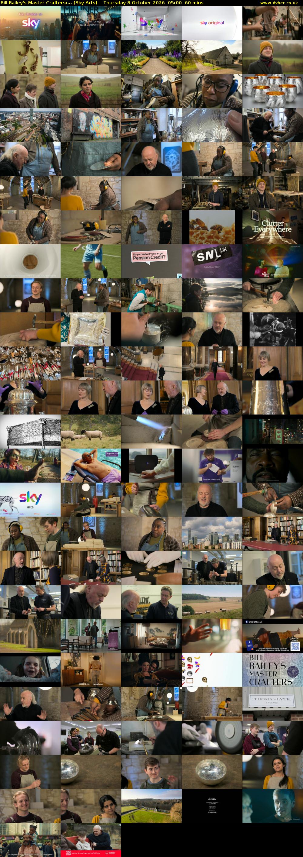 Bill Bailey's Master Crafters:... (Sky Arts) Thursday 8 October 2026 05:00 - 06:00