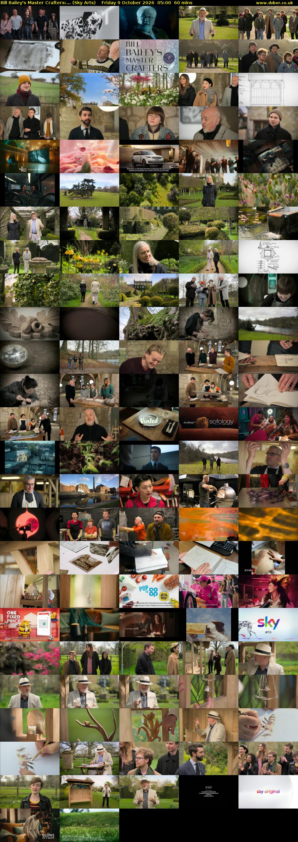 Bill Bailey's Master Crafters:... (Sky Arts) Friday 9 October 2026 05:00 - 06:00