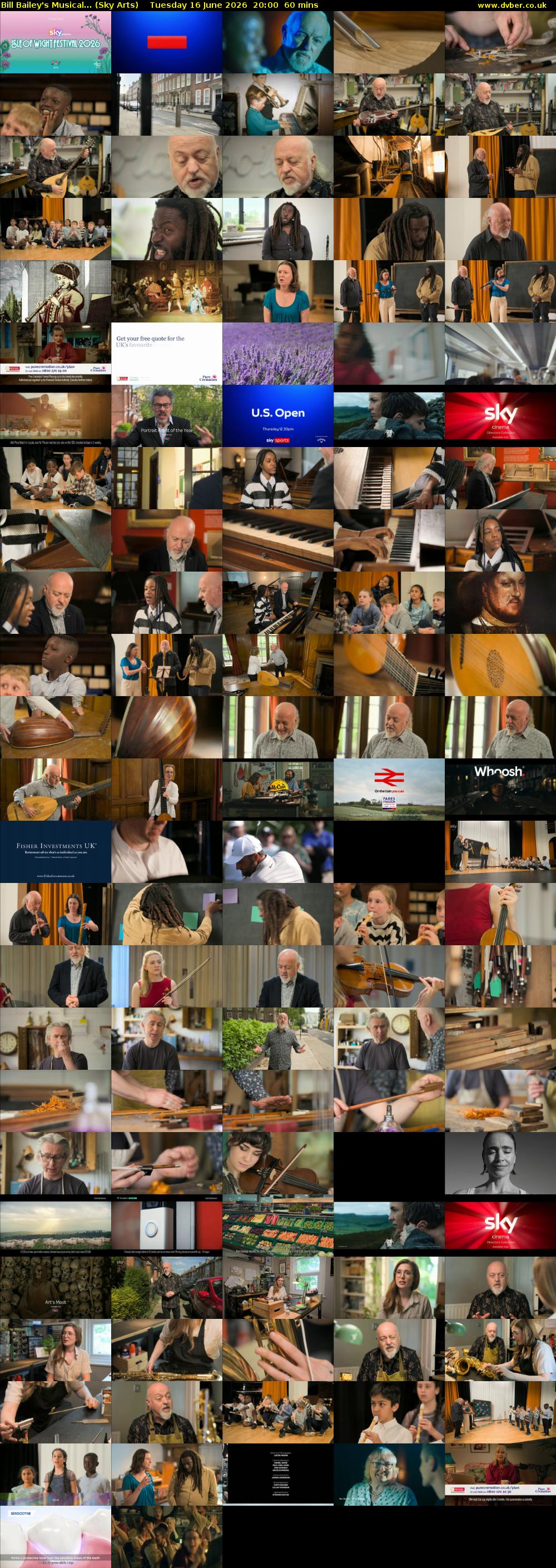Bill Bailey's Musical... (Sky Arts) Tuesday 16 June 2026 20:00 - 21:00