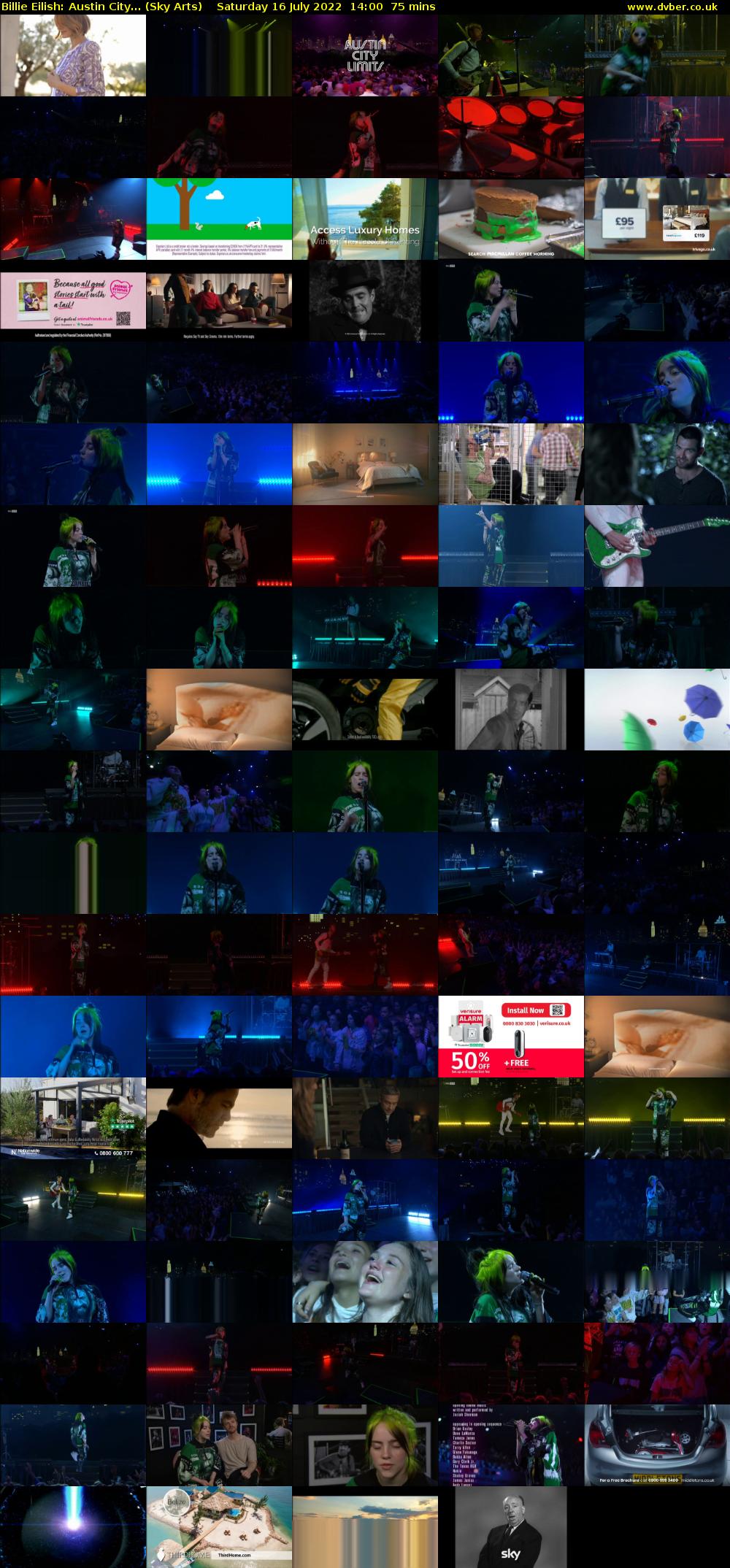 Billie Eilish: Austin City... (Sky Arts) Saturday 16 July 2022 14:00 - 15:15