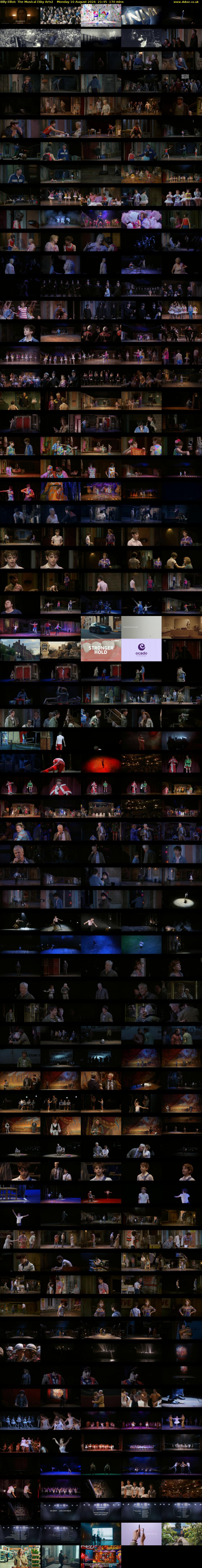Billy Elliot: The Musical (Sky Arts) Monday 10 August 2026 21:45 - 00:35