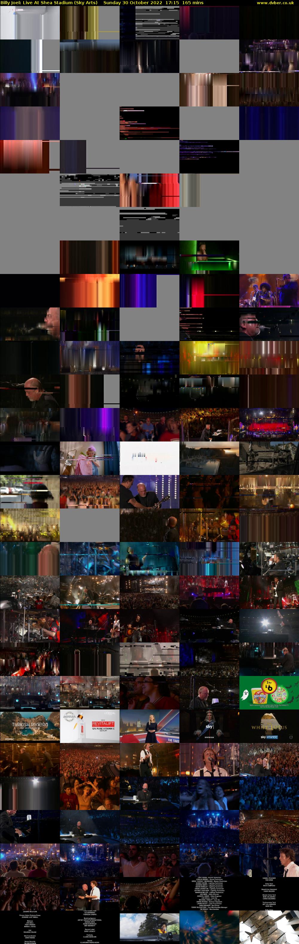 Billy Joel: Live At Shea Stadium (Sky Arts) Sunday 30 October 2022 17:15 - 20:00